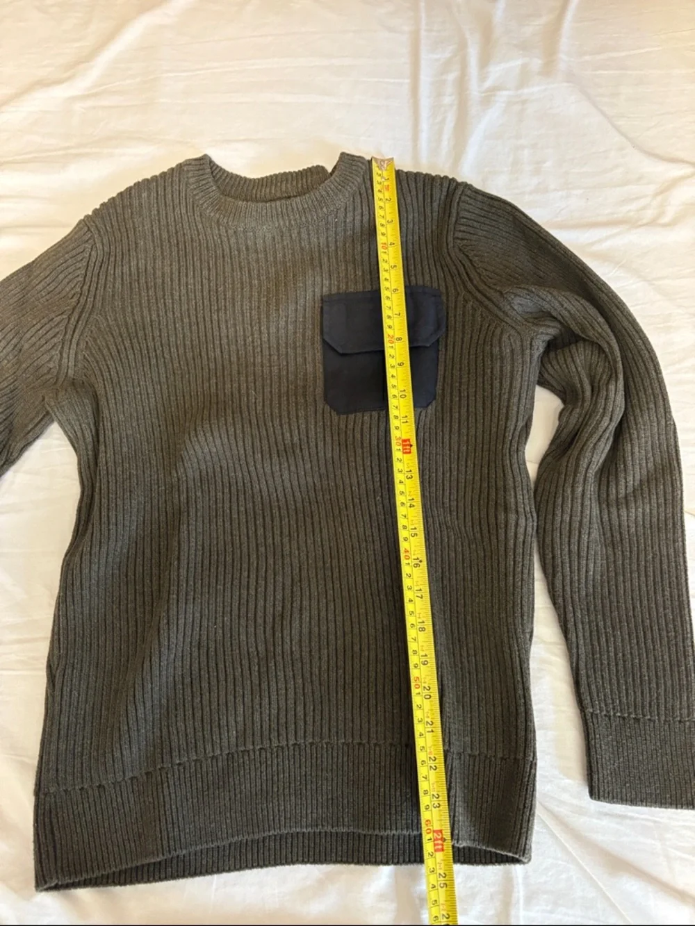 Porter + Ash Pocket Sweater Green Small - Picture 4 of 5